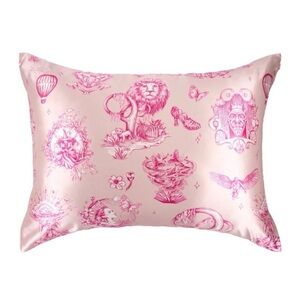 Blissy Wicked For Good x Katie Kime pink silk pillowcase